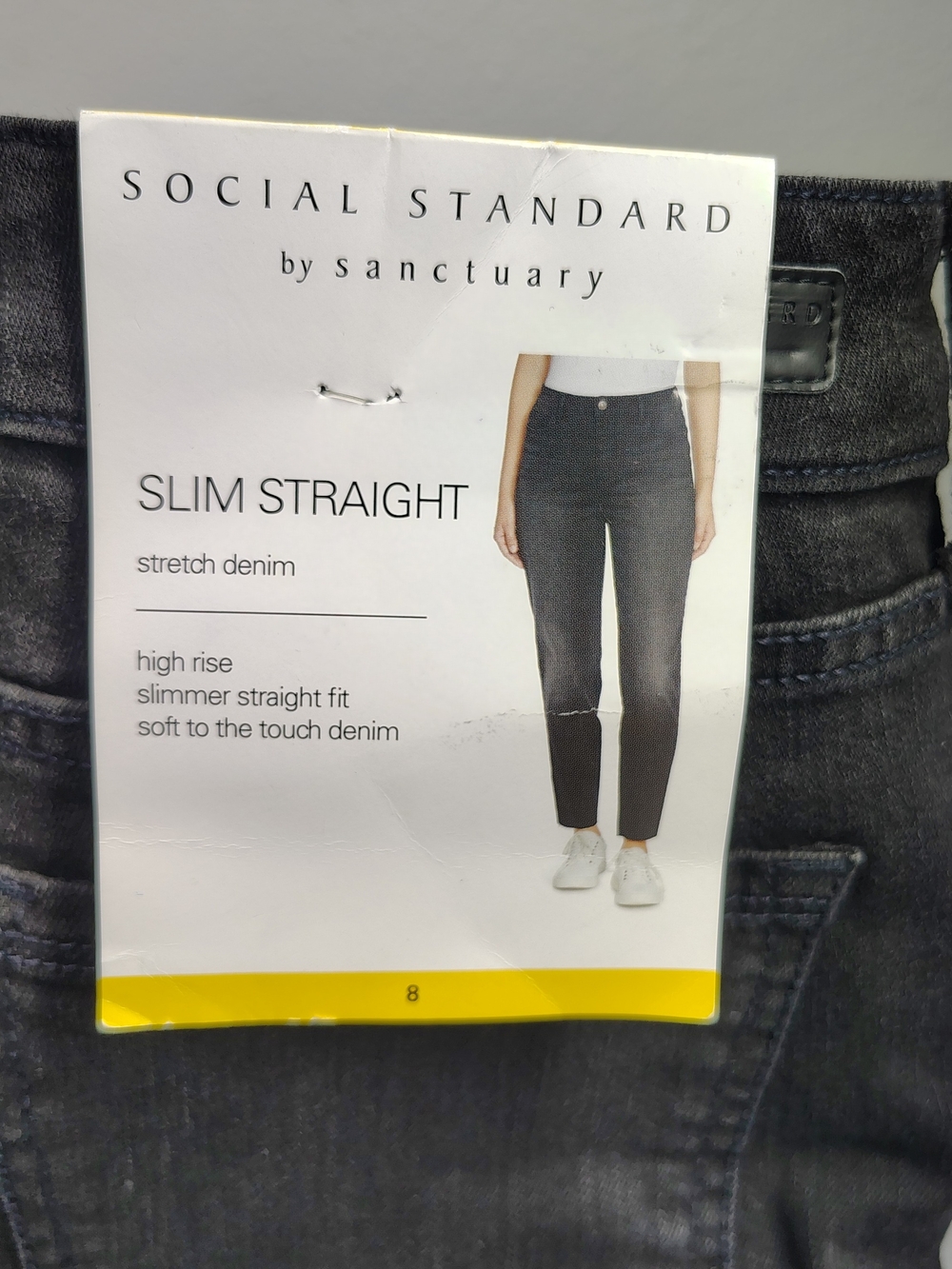 Social Standard By Sanctuary Pants - Size 8 Slim Straight NWT - Picture 4 of 13